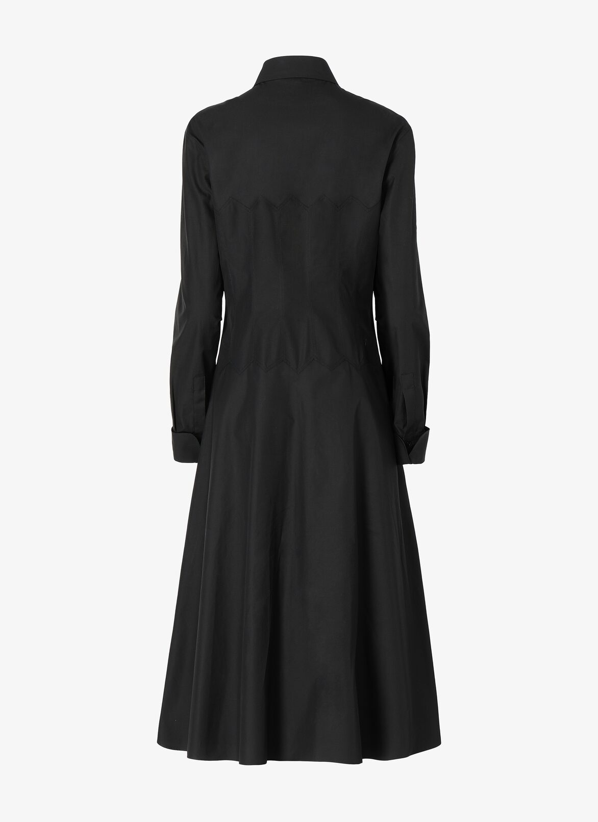 ROBE POPELINE JAPONAISE NOIR ALAÏA NOIR  ROBE POPELINE JAPONAISE NOIR